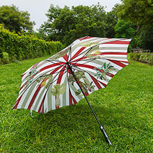 Load image into Gallery viewer, Golf Umbrella, Palms on Stripes
