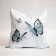 Load image into Gallery viewer, China Blue Butterflies Cushion