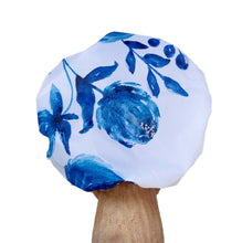 Load image into Gallery viewer, Shower Caps, Black and Blue