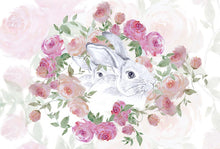 Load image into Gallery viewer, Mess Mat, Rabbits and Roses