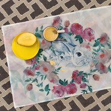 Load image into Gallery viewer, Mess Mat, Rabbits and Roses